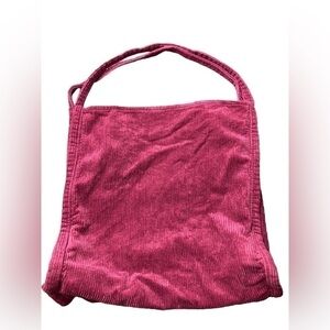 Burgundy Corduroy Hobo Satchel Tote Shoulder Bag